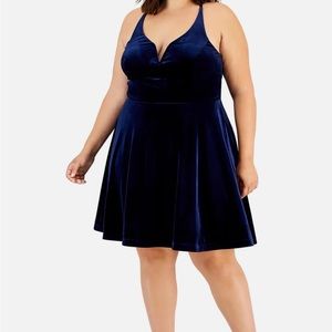 City Studio Velvet Mini Dress